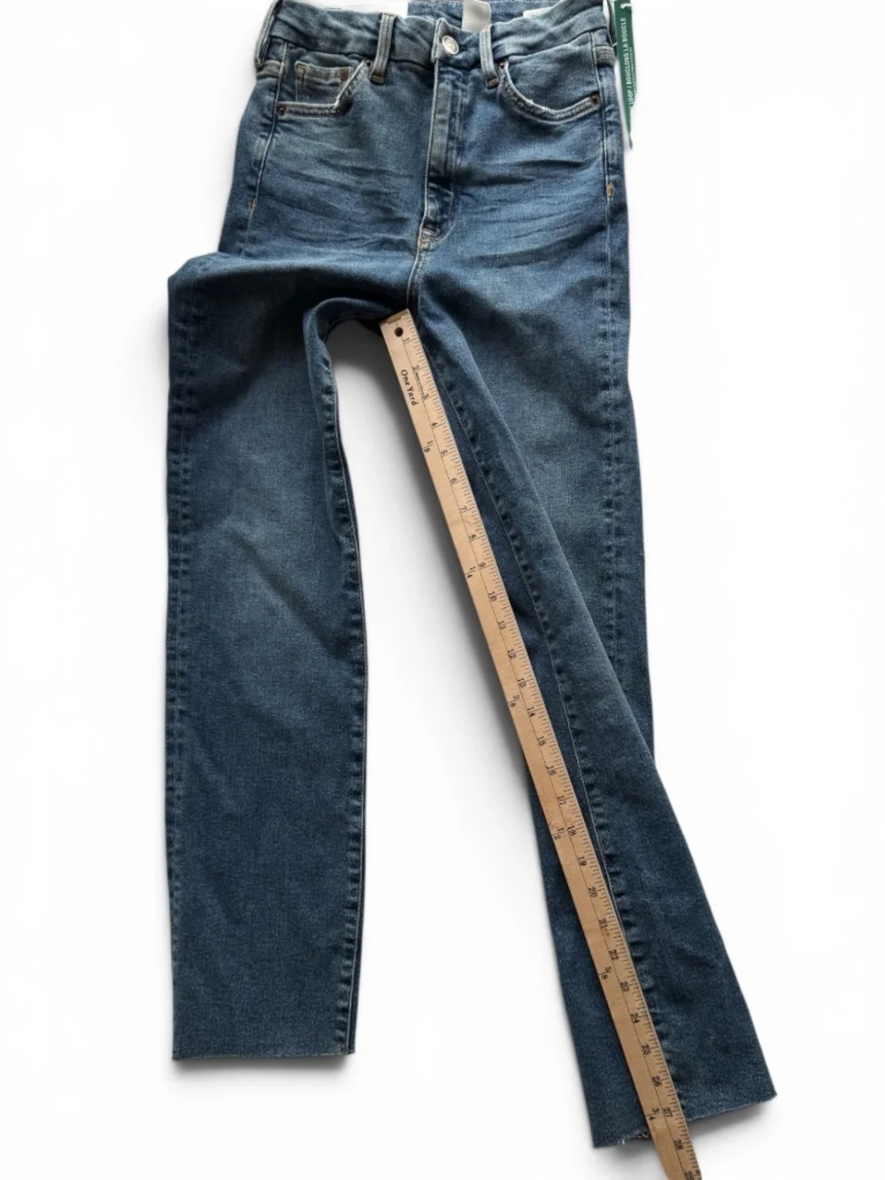 H&M Conscious Slim High Waist Ankle Jeans Medium Wash Size 2 NWT